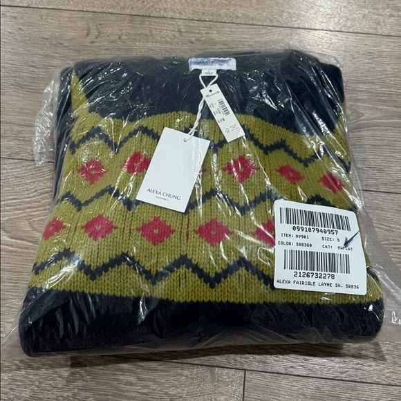 Alexa Chung for Madewell Fair Isle Knit Sweater Small NWT - Picture 9 of 9